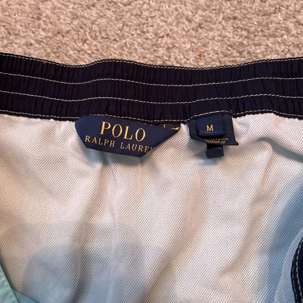 Polo Ralph Lauren Men's Classic Turquoise Swim Trunks Shorts Size‎ Medium